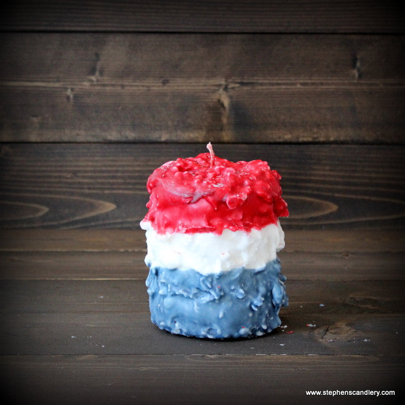 Americana Hand Caked Pillar Candle™